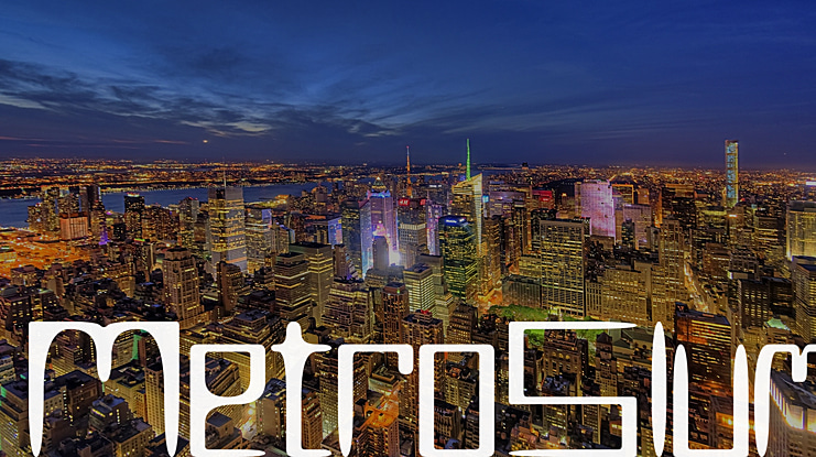MetroSlum Font