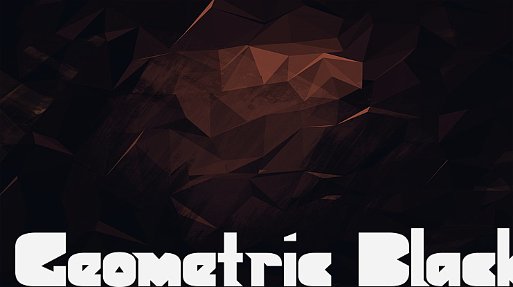 Geometric Black Font