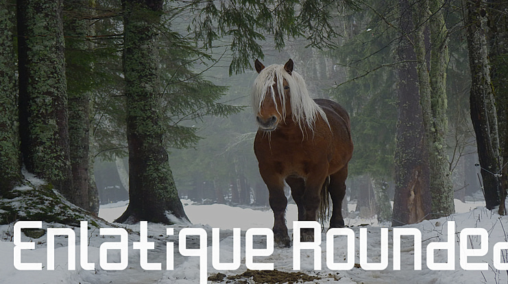 Enlatique Rounded Font