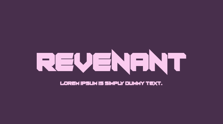 Revenant Font