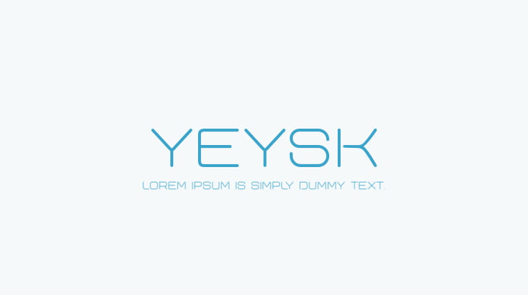 Yeysk Font