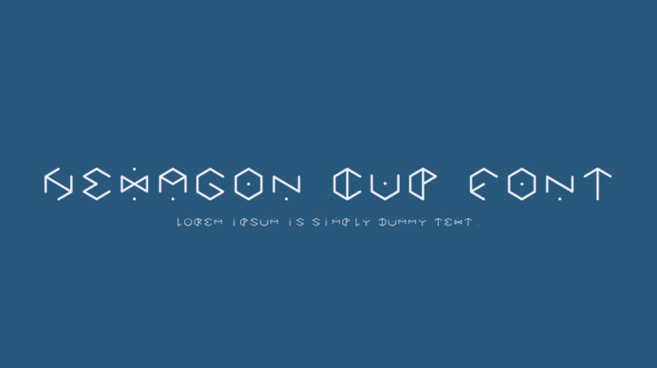 HEXAGON cup font