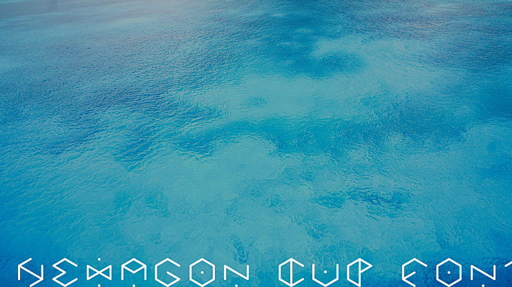HEXAGON cup font