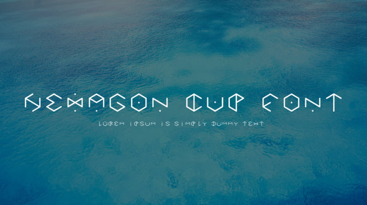 HEXAGON cup font
