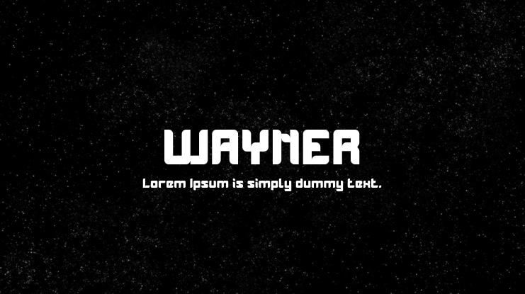 WAYNER Font Family
