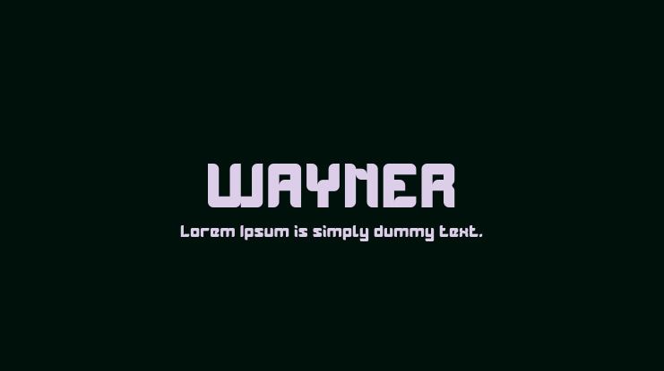 WAYNER Font Family