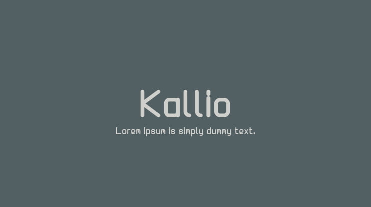 Kallio Font