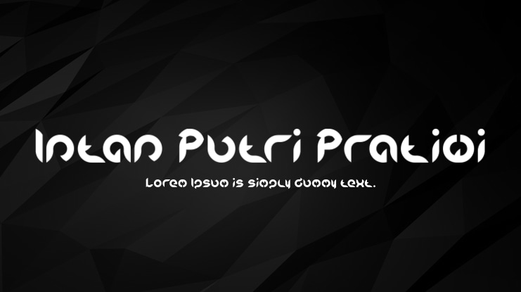 Intan Putri Pratiwi Font Family