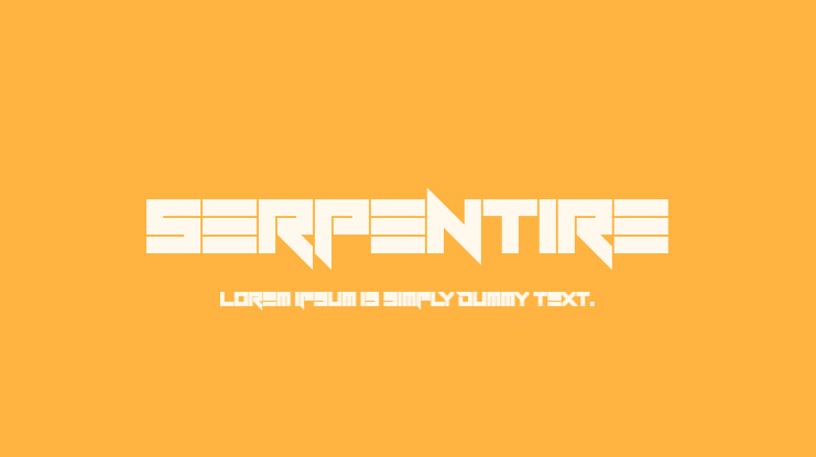 Serpentire Font