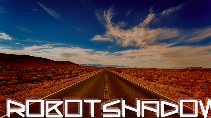RobotShadow Font
