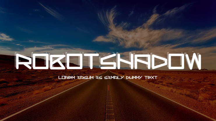RobotShadow Font