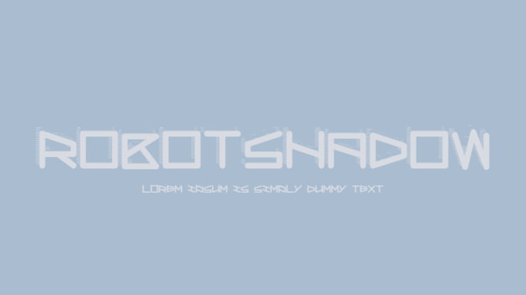 RobotShadow Font