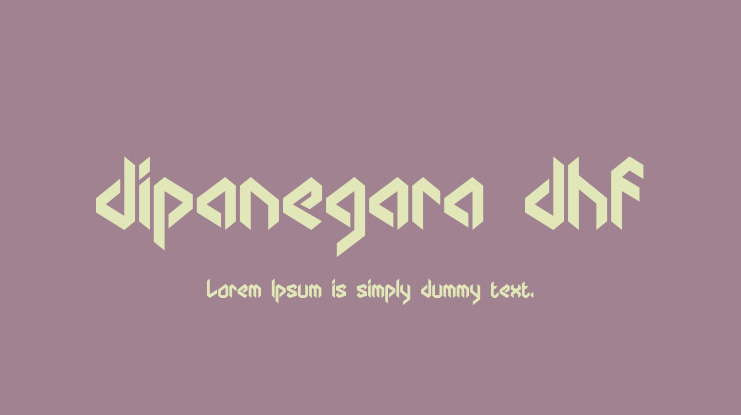 dipanegara dhf Font
