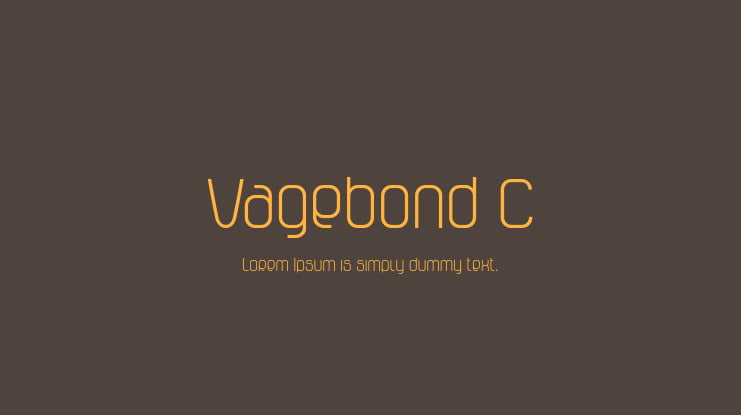 Vagebond C Font