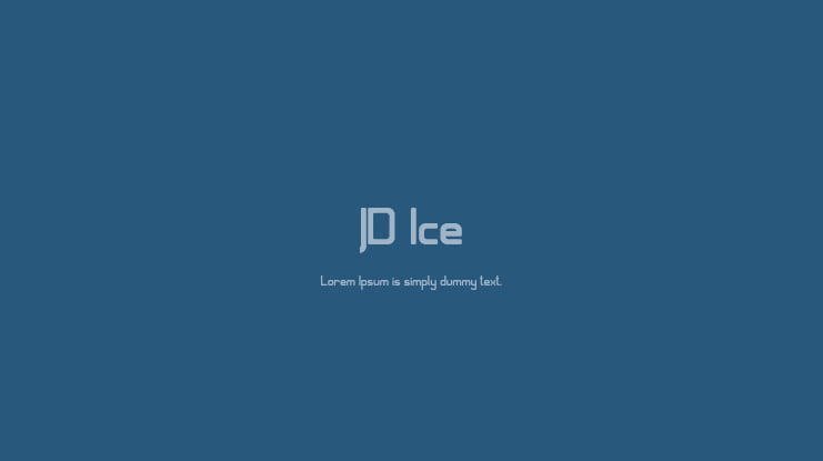 JD Ice Font
