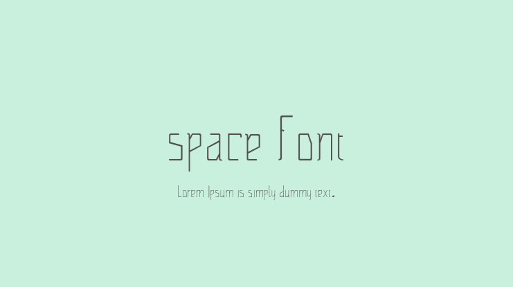 space font