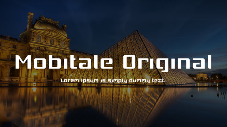 Mobitale Original Font