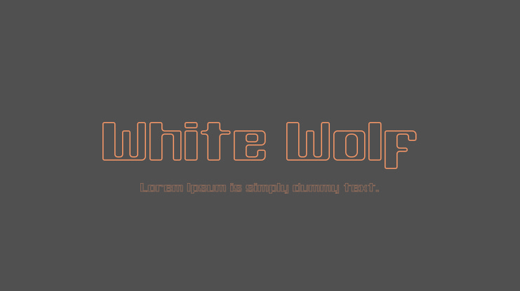 White Wolf Font