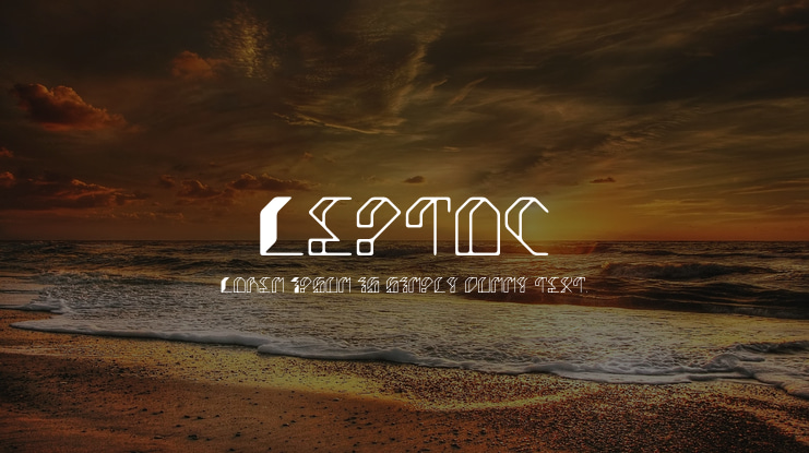 Leptoc Font