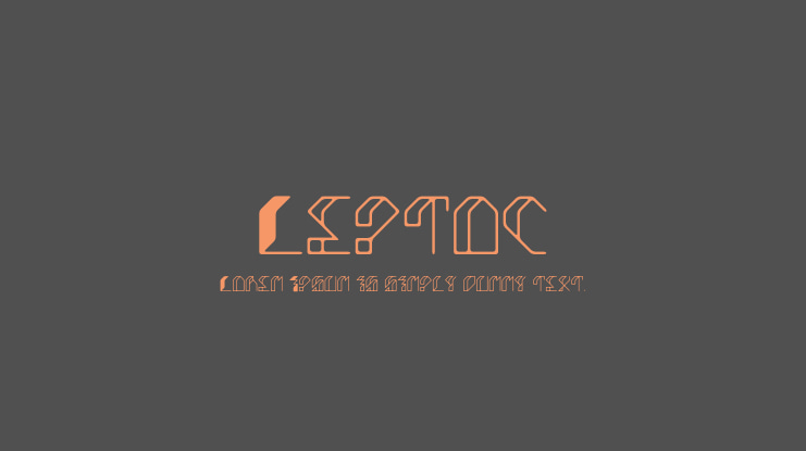Leptoc Font