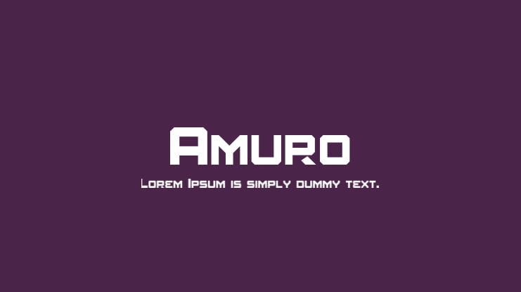Amuro Font Family