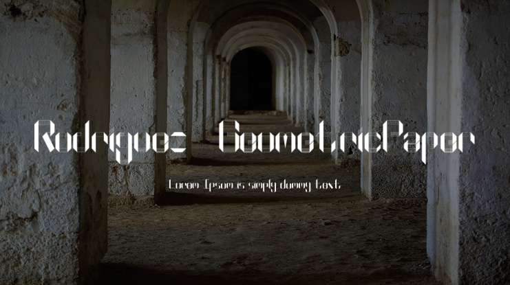 Rodriguez_GeometricPaper Font