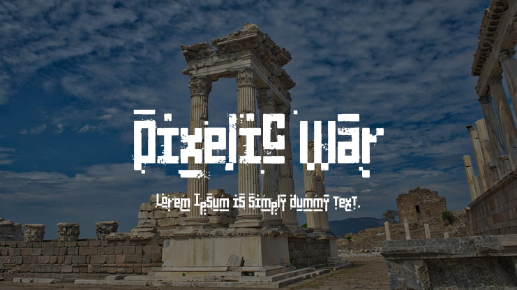 Pixelic War Font