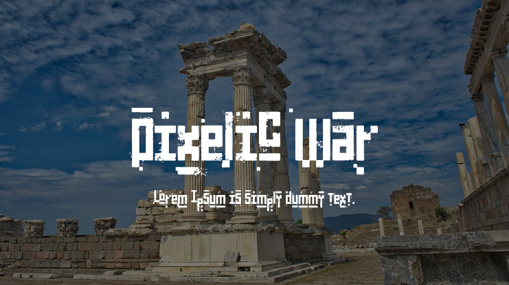 Pixelic War Font