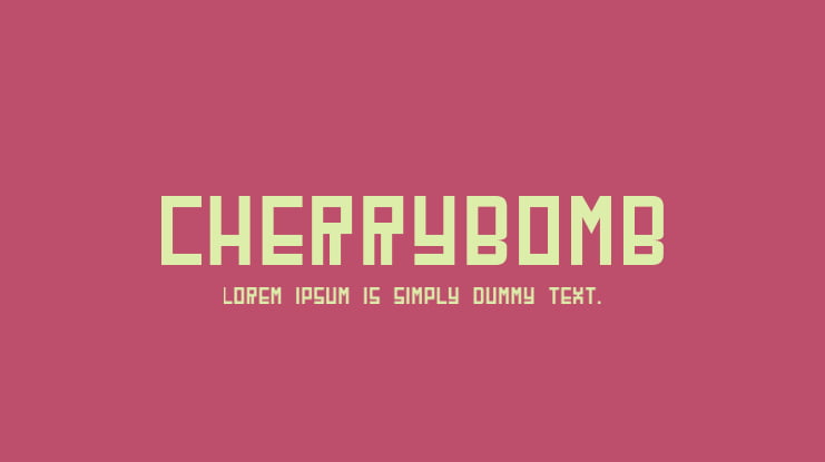 CherryBomb Font