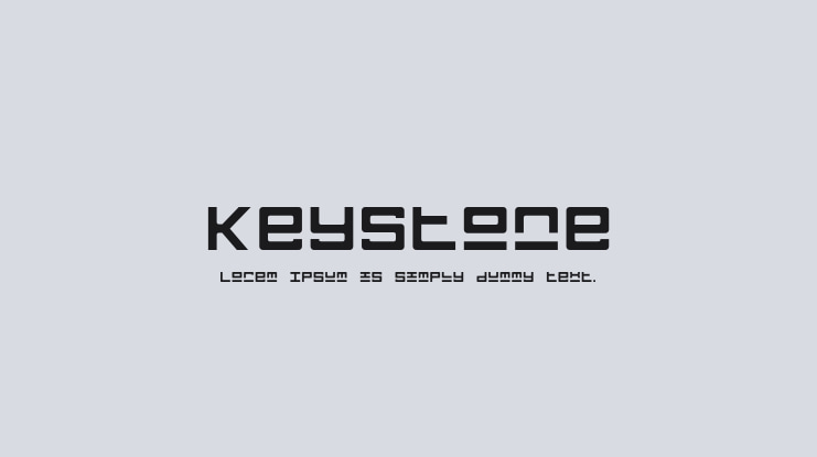 Keystone Font