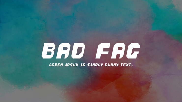 bad fag Font