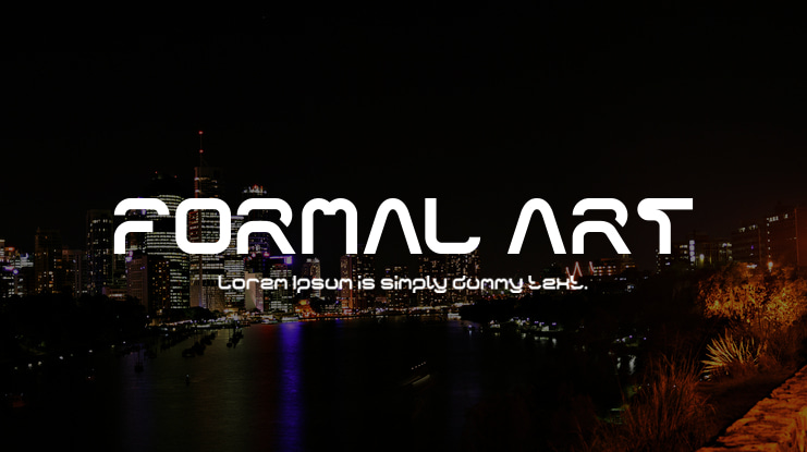 FORMAL ART Font Family