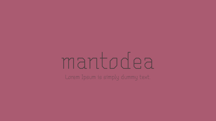 mantodea Font