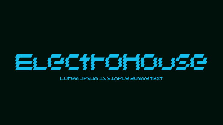 ElectroHouse Font