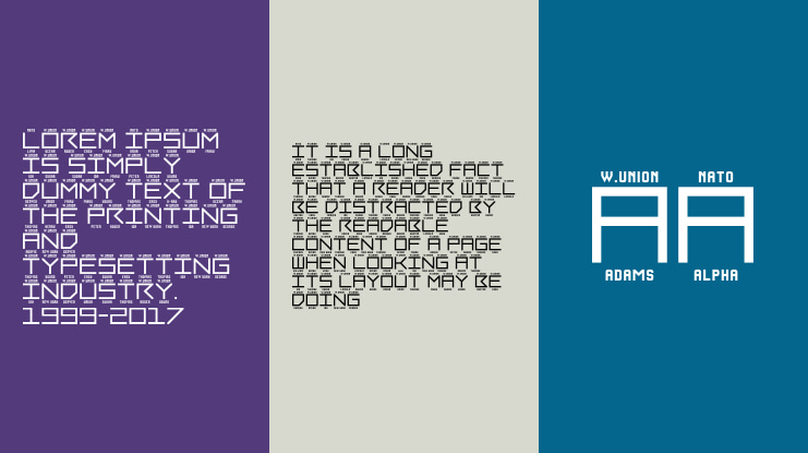 LNR Phonetic Alphabet Font