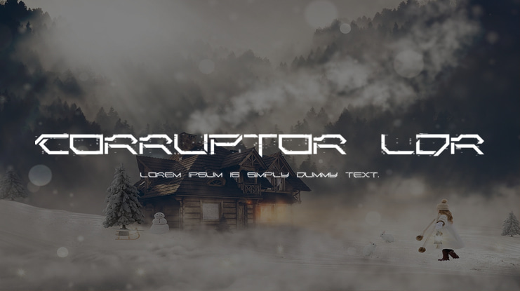 Corruptor LDR Font