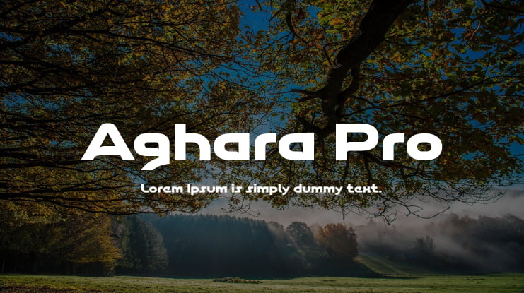 Aghara Pro Font Family