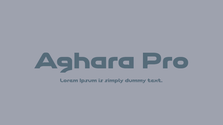 Aghara Pro Font Family