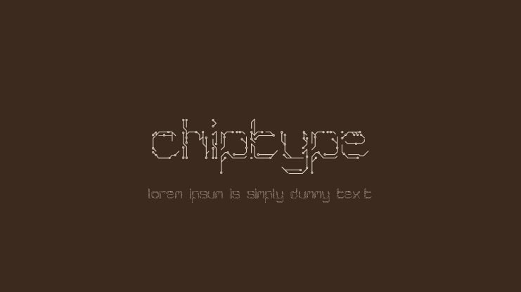 Chiptype Font