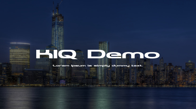 KIQ Demo Font