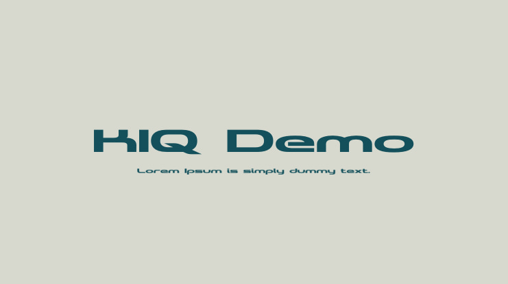 KIQ Demo Font