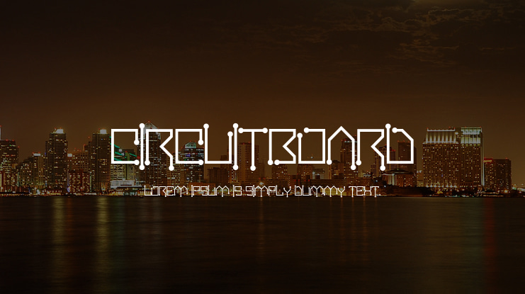 Circuitboard Font