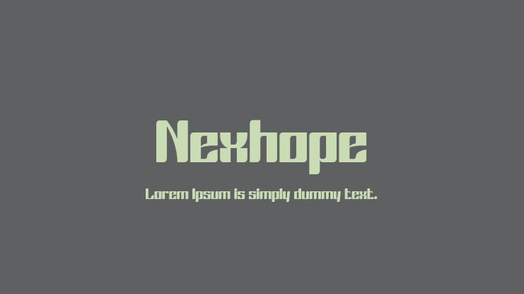 Nexhope Font