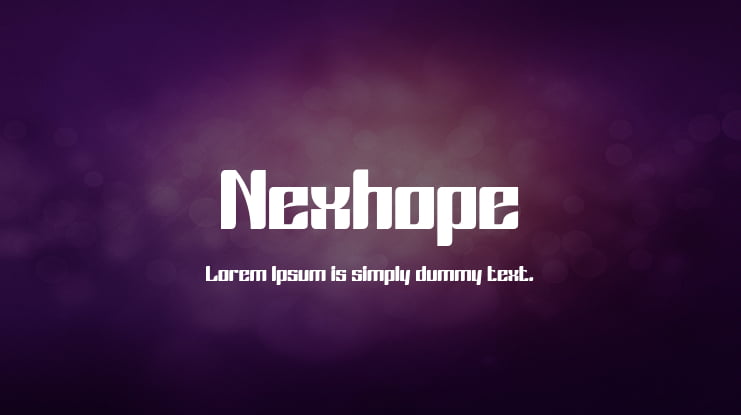 Nexhope Font