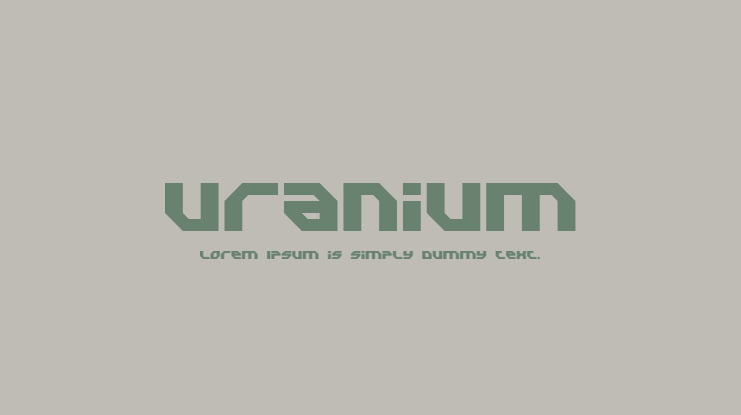 Uranium Font