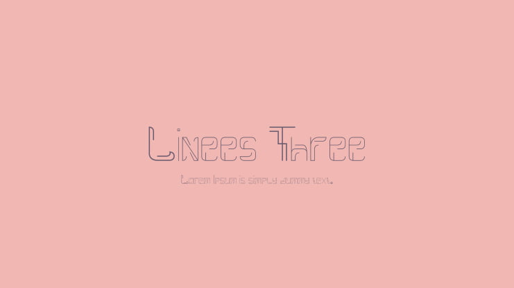 Linees Three Font