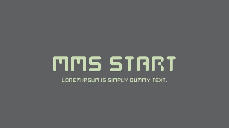 mms start Font