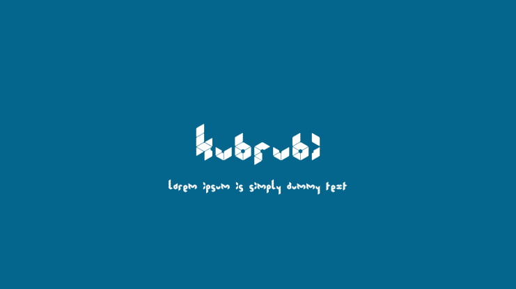 Kubrubi Font