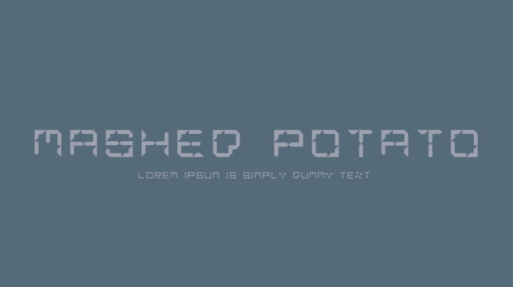 Mashed Potato Font