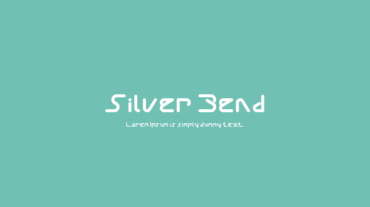Silver Bend Font Family